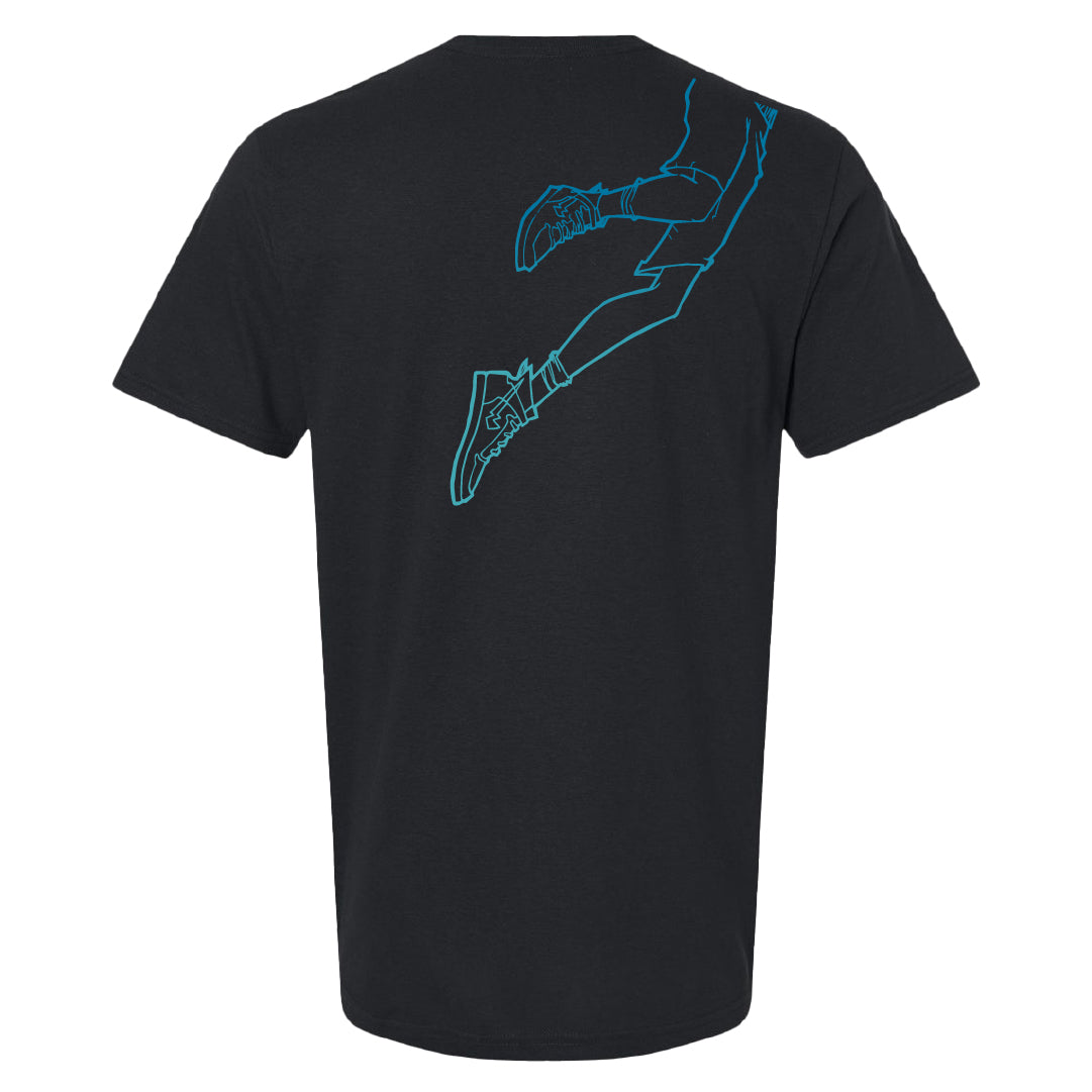Bernard's Big Leap - Black T-shirt