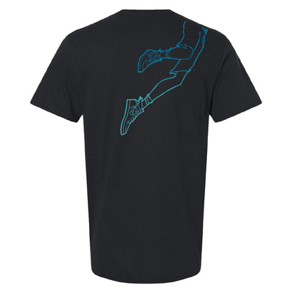 Bernard's Big Leap - Black T-shirt