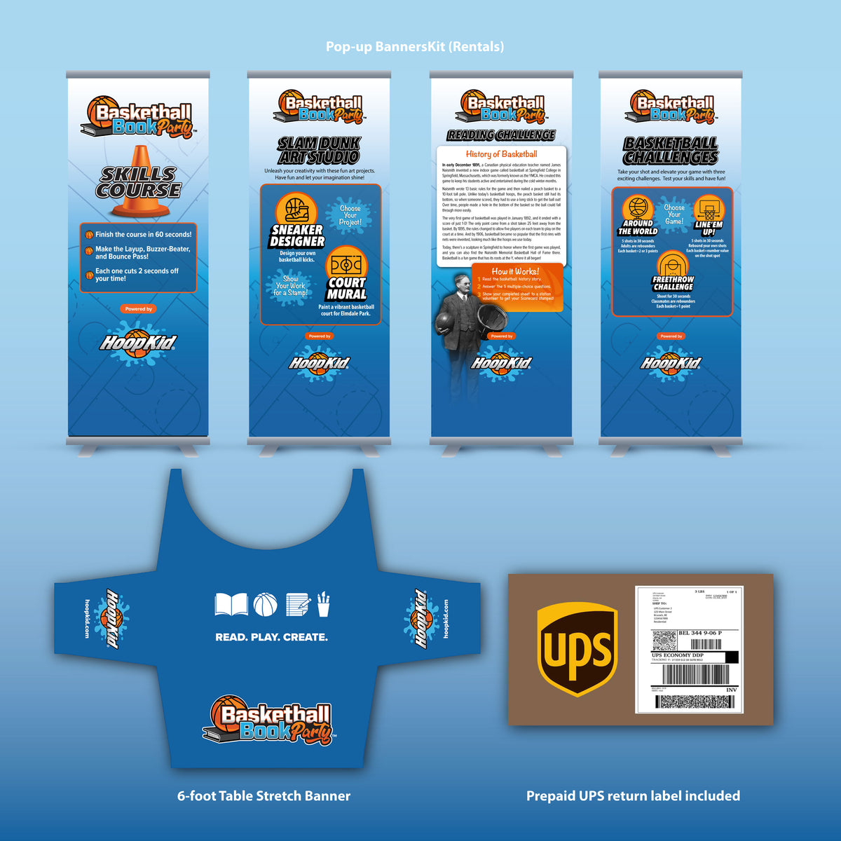 Hoop Kid® Basketball Book Party™ — Complete Turnkey Package